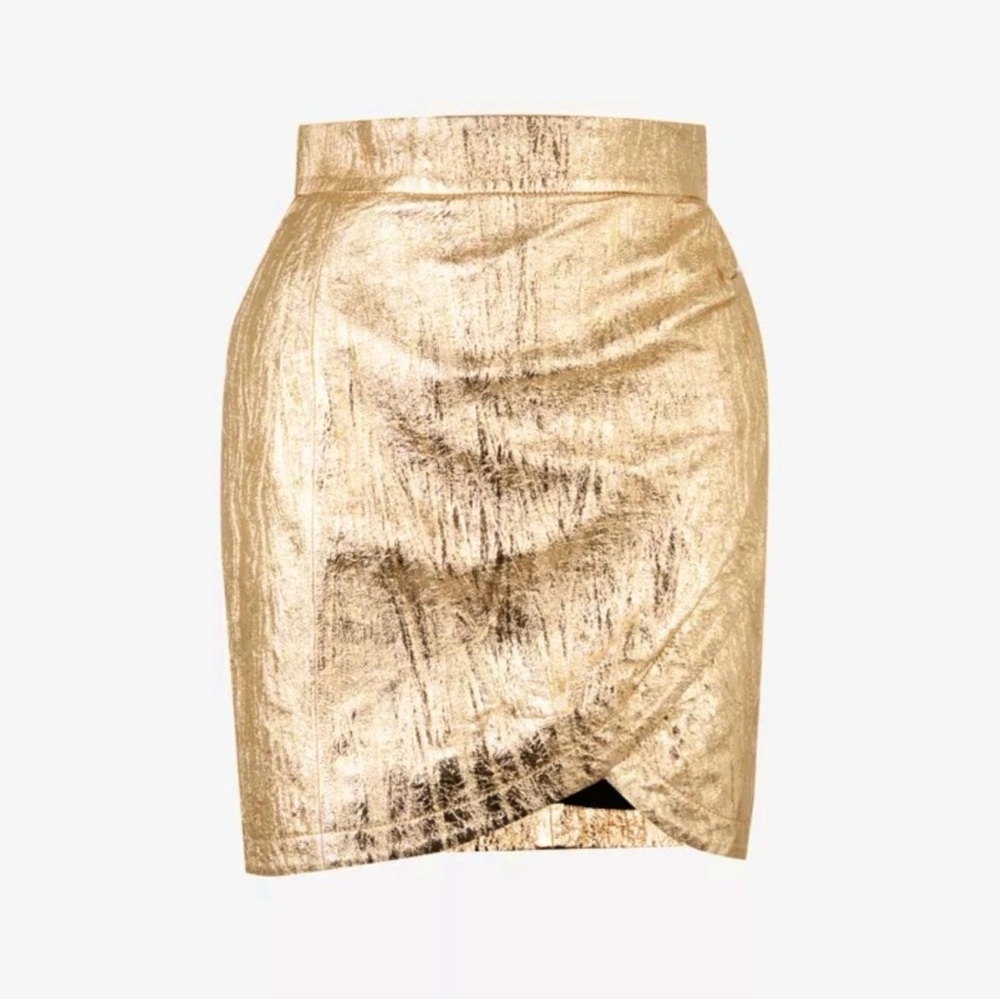Gold Julipe mini skirt